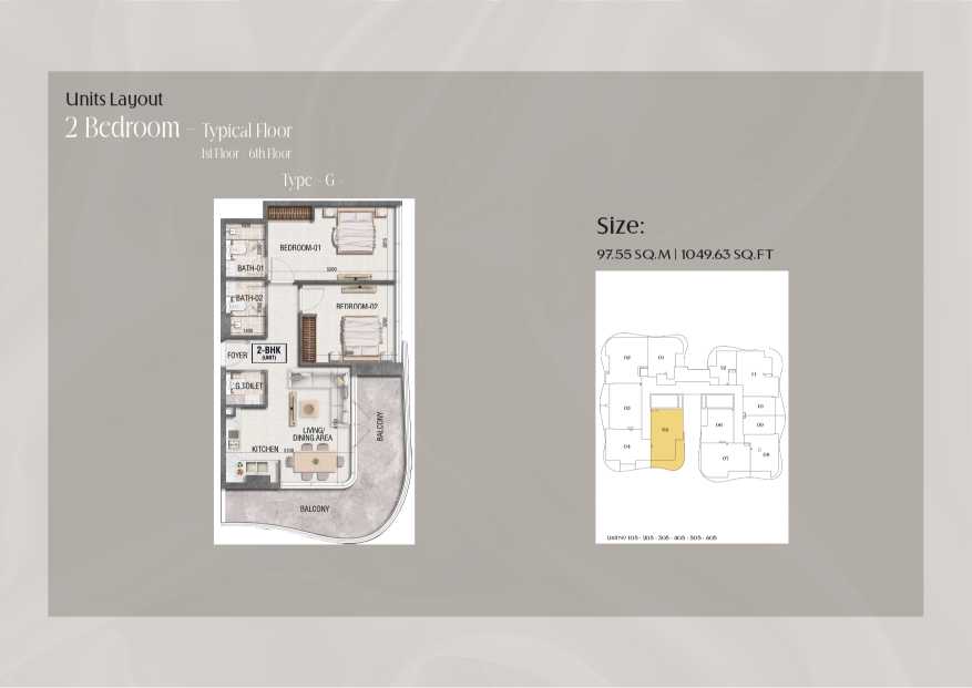 Ramada Residences 2 Bedroom Apartment Type G Floor Plan