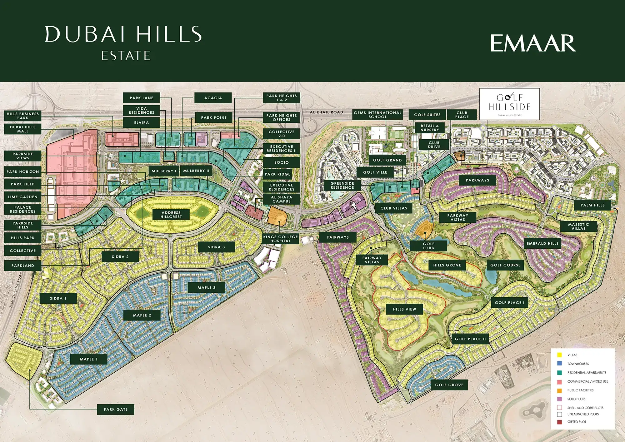 Golf Hills by Emaar Master Plan