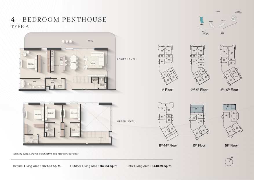 Portside Square 4 Bedroom Penthouse Type A Floor Plan