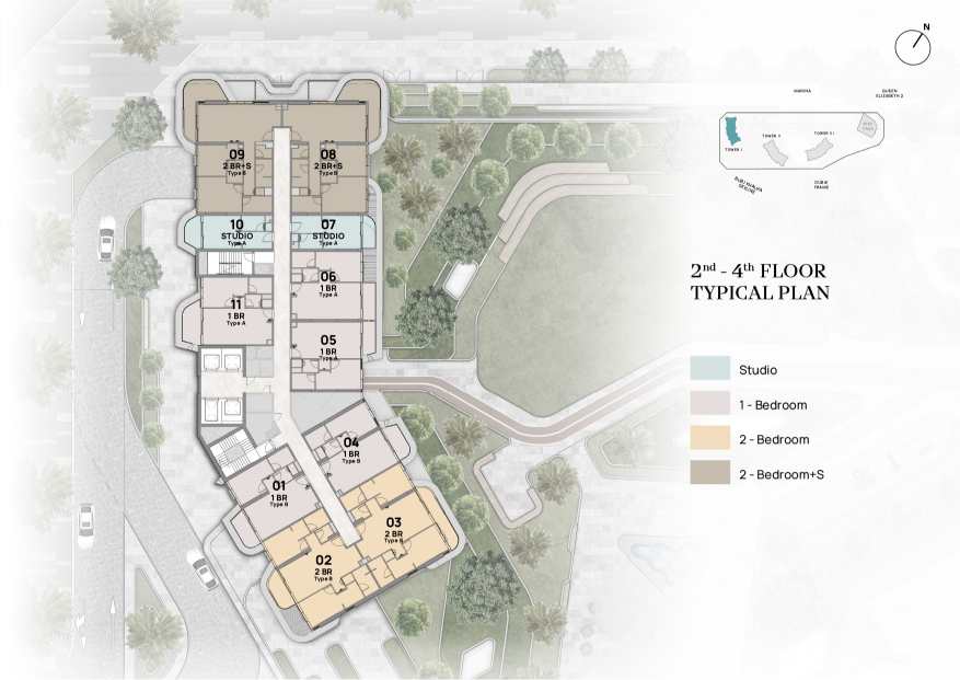 Portside Square 2nd to 4th Floor Plan