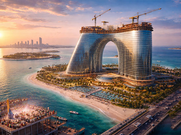 Wynn Al Marjan Island Tower Tops Out