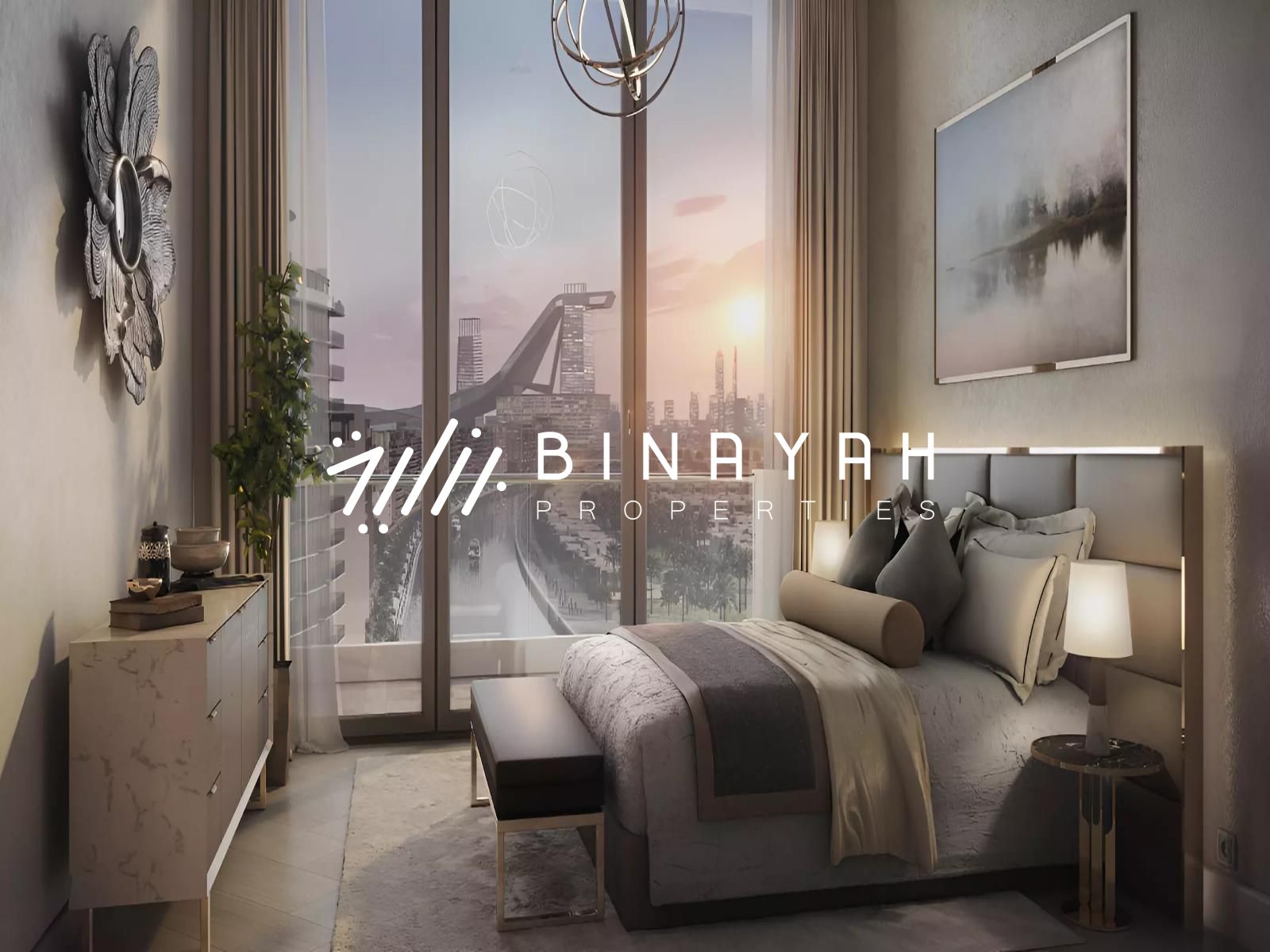 azizi-venice-2 Luxury Studio | Lagoon View | Low Floor