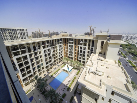 Spacious 1BR | Vacant | Pool View | High Floor