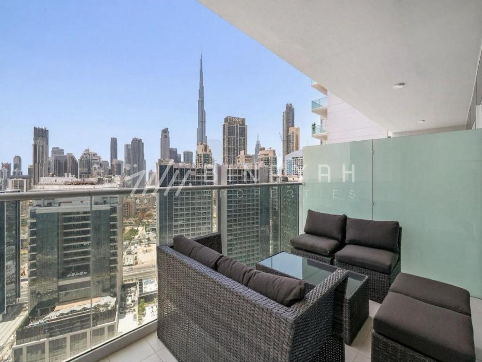 2BR | Furnished | Burj Khalifa View | High Floor