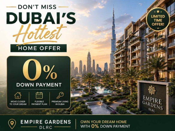 0% Down Payment - Empire Gardens DLRC Dubai