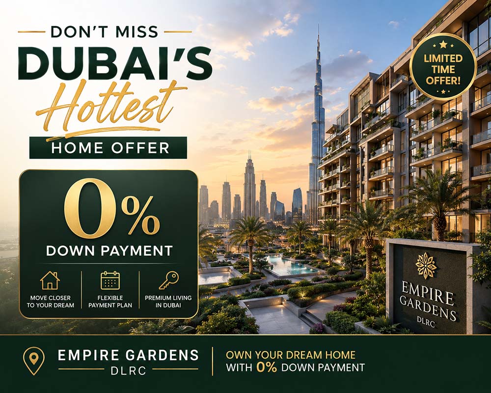 0% Down Payment - Empire Gardens DLRC Dubai